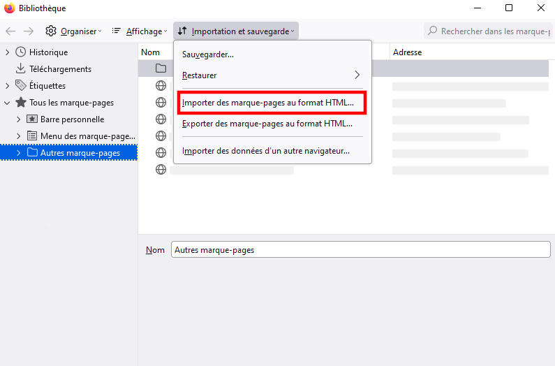 Importer Des Marqes Pages En Gardant Les Anciens Importer des données d’un autre navigateur | Assistance de Firefox