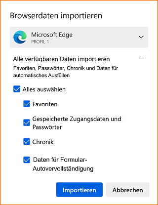 Datenimport Browser Edge 1 fx114