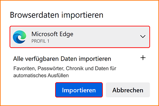 Datenimport aus Edge 2 fx114