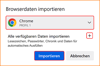 Datenimport aus Chrome 2 fx114