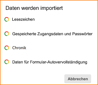 Datenimport aus Chrome 3 fx114