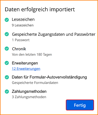 Lesezeichen Und Andere Daten Aus Google Chrome Importieren | Hilfe Zu ...