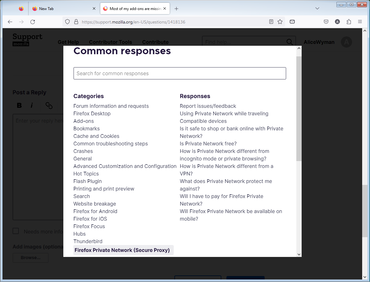 SUMOForumCommonResponsesTool-FPN