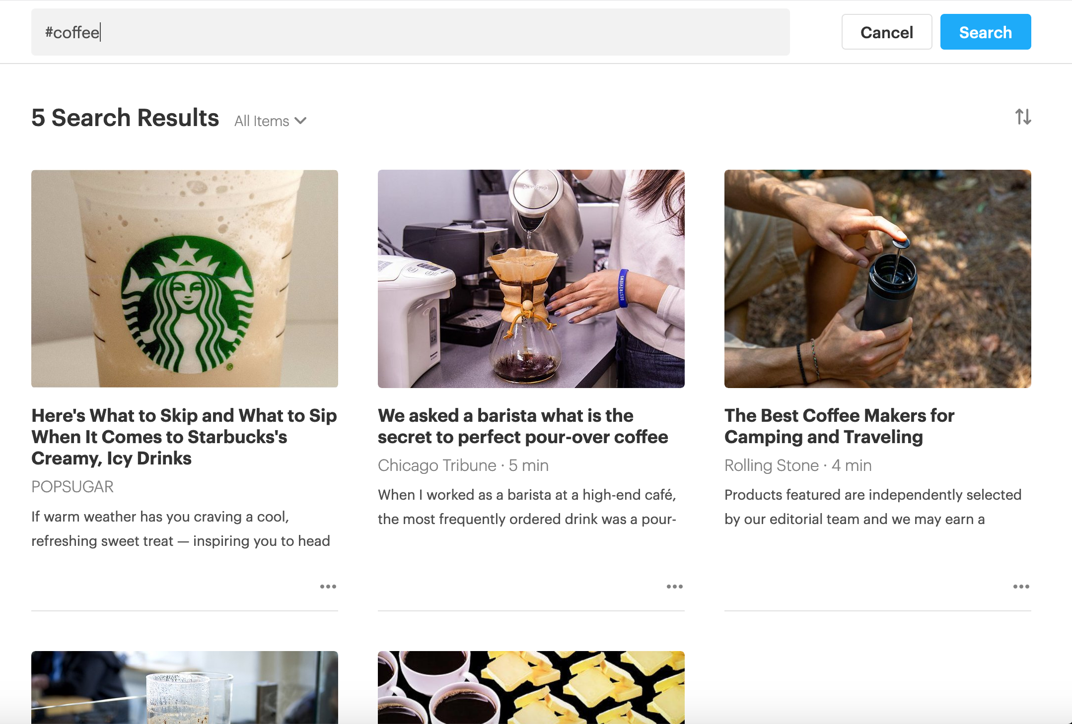 coffee, Search Results
