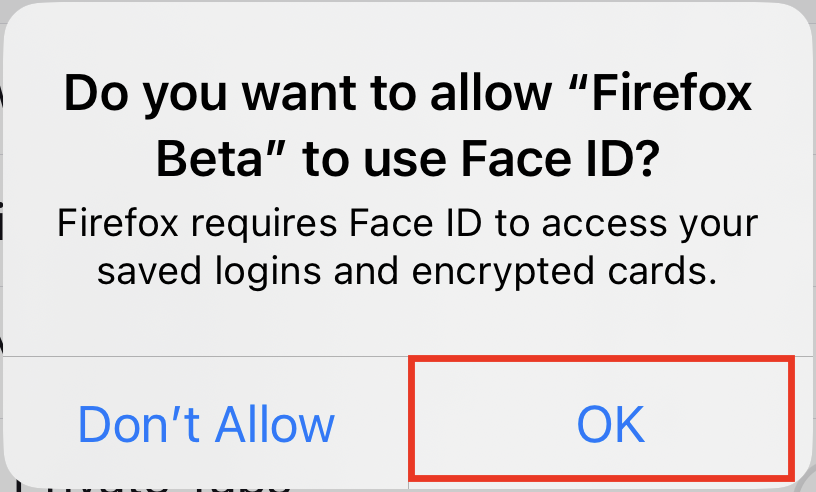 Firefox iOS Passwords 3