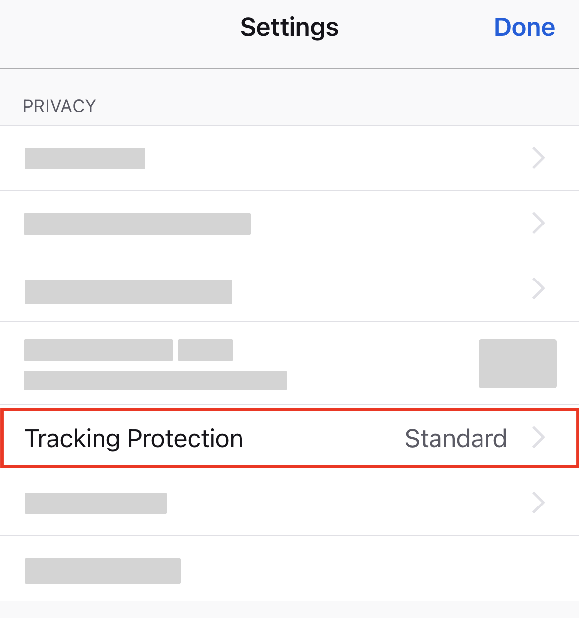 Tracking protection 3