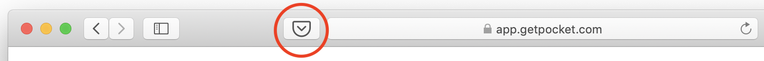 Save to Pocket button in Safari