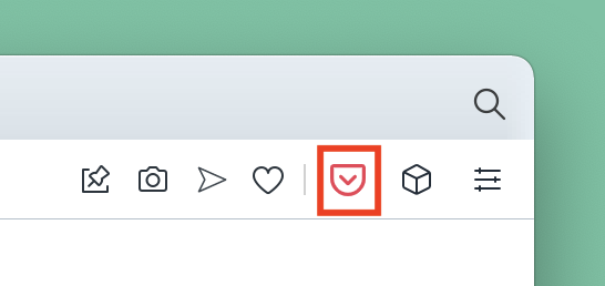 Save to Pocket button in Opera