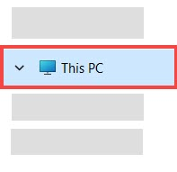 Select This PC