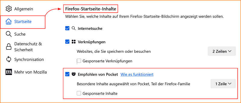 Startseite Firefox-Inhalte fx117