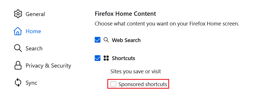 Fx117HomeContent-DeselectSponsoredShortcuts