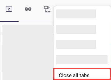 Close all tabs