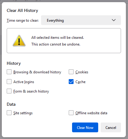 Fx115ClearAllHistory-cache