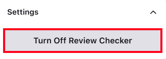 Turn off review checker option