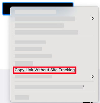 Copy without site tracking (in-page)