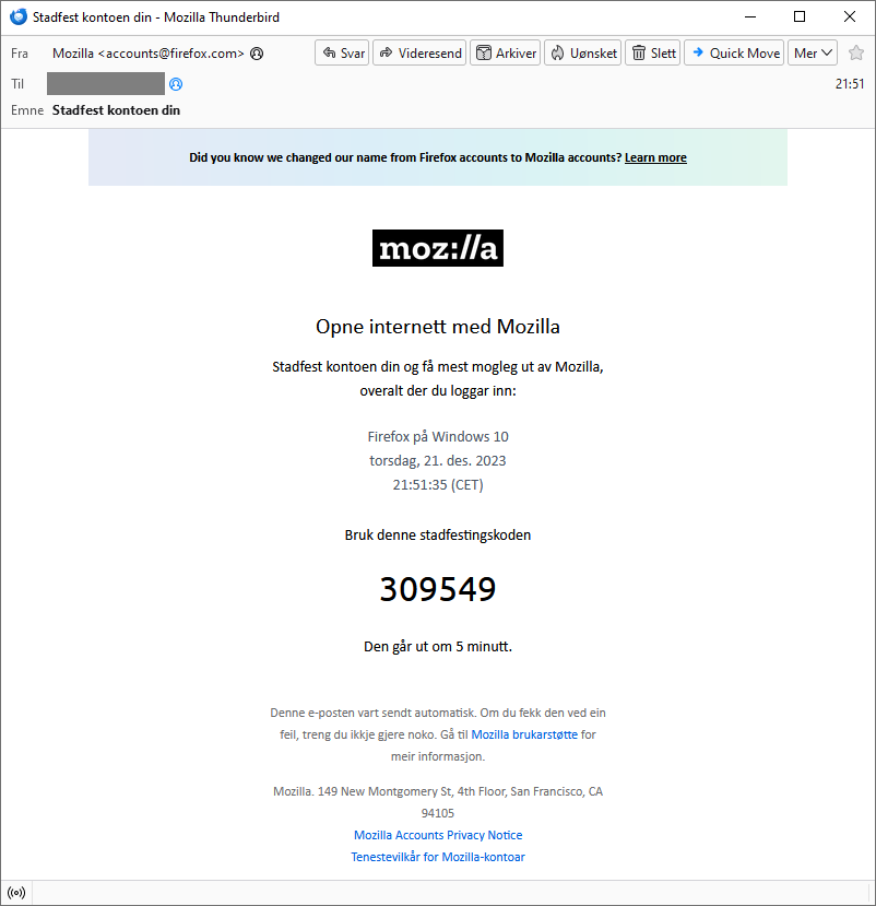 Jeg har problemer med Mozilla-kontoen min | Mozilla brukerstøtte