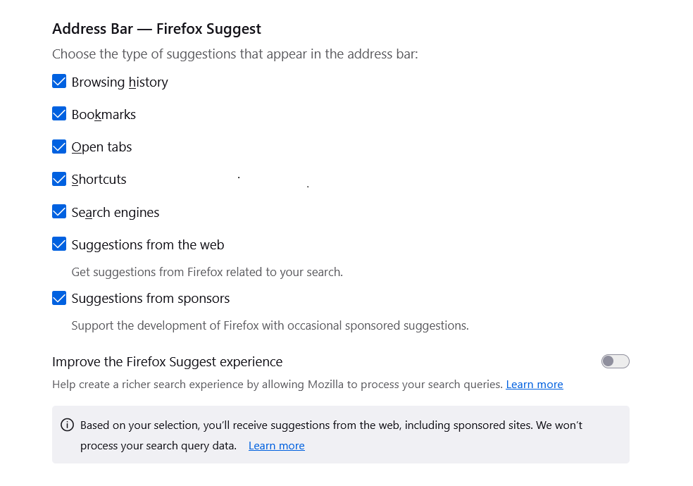 Fx121AddressBar-FirefoxSuggestSettings