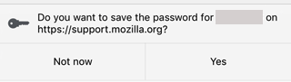 Firefox iOS confirm password save