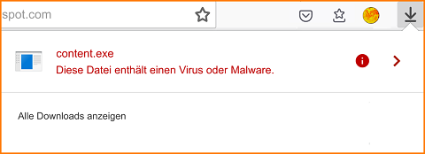 Download Warnung Virus fx122