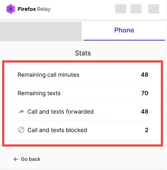 Phone stats