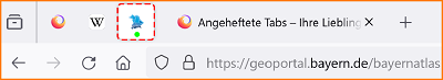 Angeheftete Tabs grüner Punkt fx121