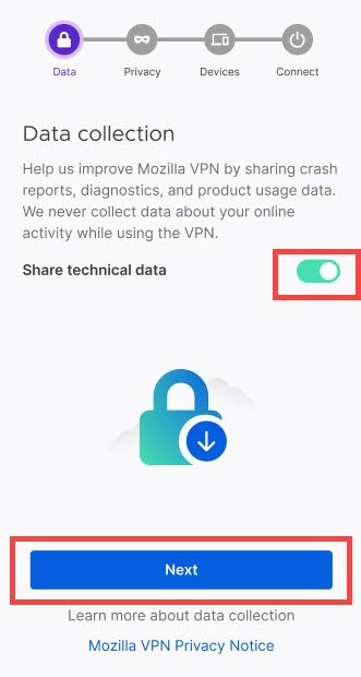VPN Share data