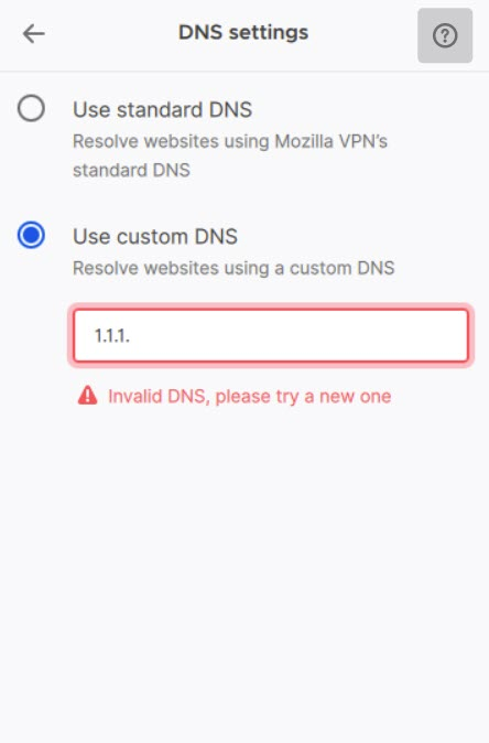 DNS Invalid