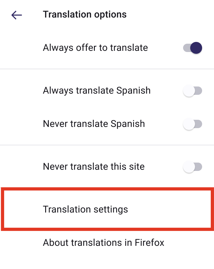 Fenix translation settings 2