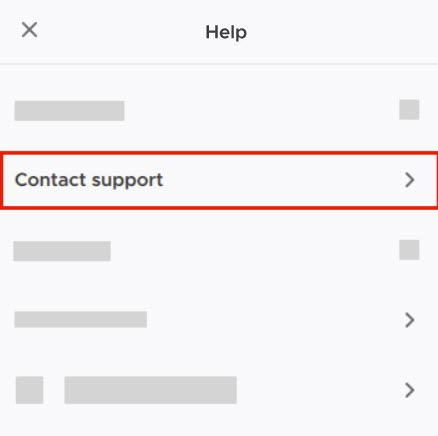 Contact support