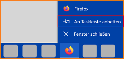 App an Taskleiste anheften fx132