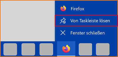 App von Taskleiste ablösen fx132