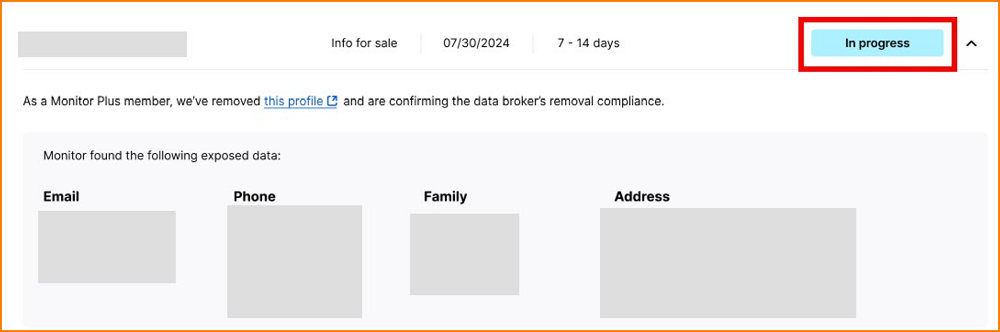 Mozilla Monitor Progress