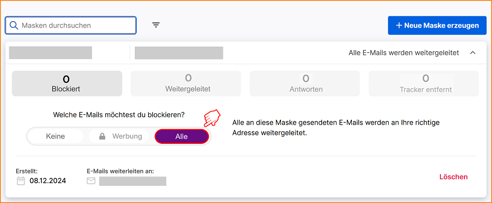 Relay alle E-Mails blockieren fx133