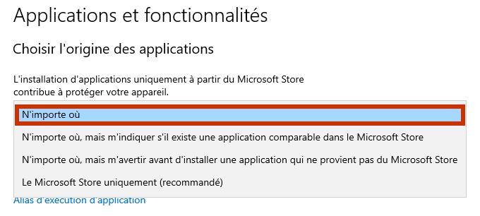 w10 Choose where to get apps