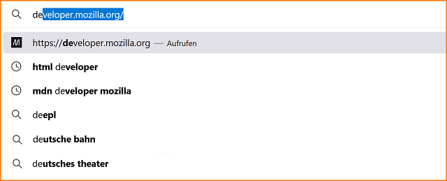 Suchvorschläge Suchchronik und dynamisch fx134