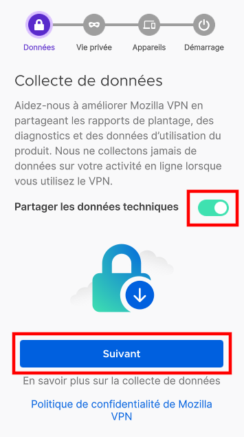 VPN Share data