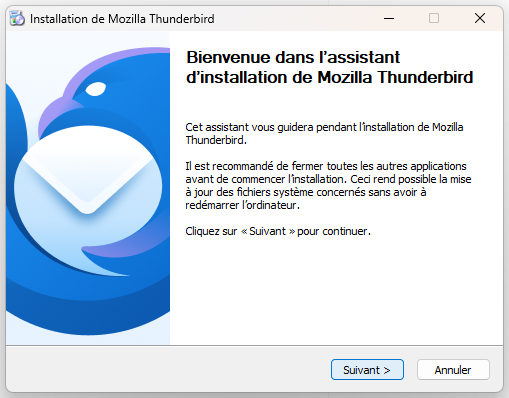 Welcome_to the Thunderbird Setup Wizard