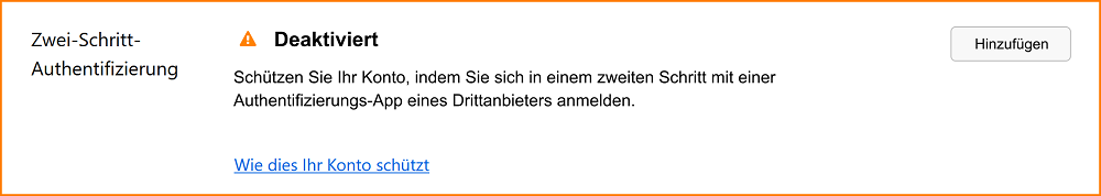 Mozilla Konto Einstellungen 2FA hinzufügen fx136