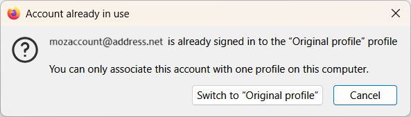 Fx138BetaMozillaAccountAlreadyInUse