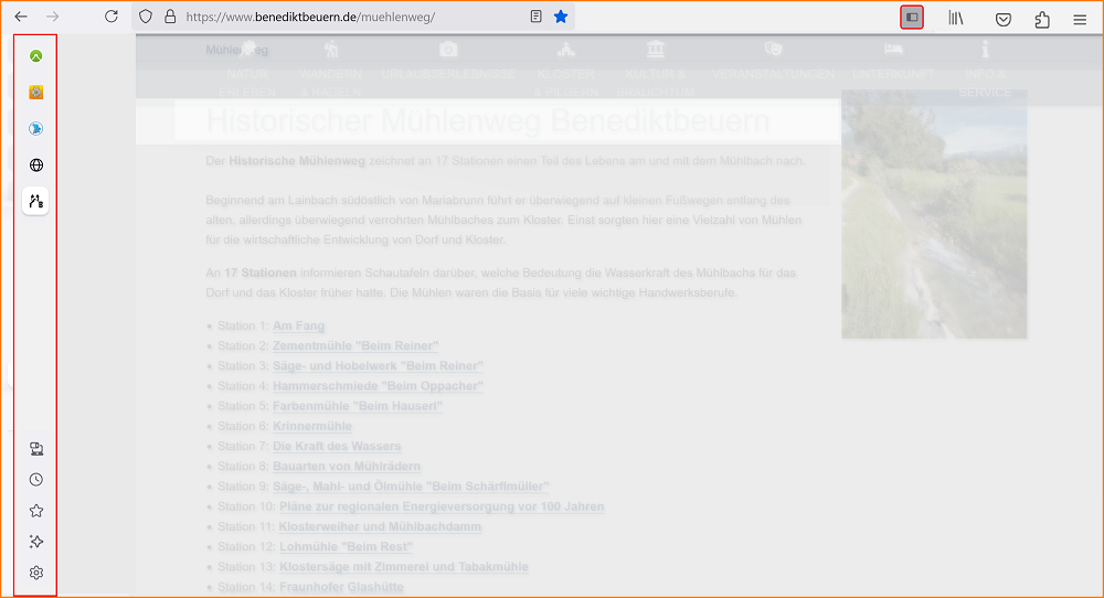 Einstellungen Allgemein Sidebar 3 fx138