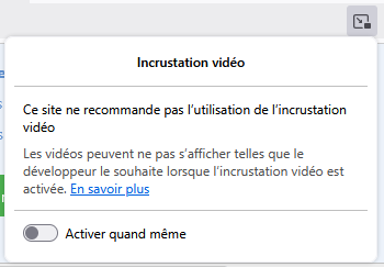 Pip disabled disclaimer (no typo)