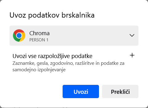 fx139 uvoz iz Chroma