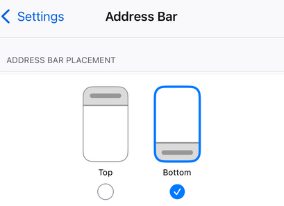 Address Bar Settings How to move the address bar in Firefox for iOS | راهنمای فایرفاکس برای iOS