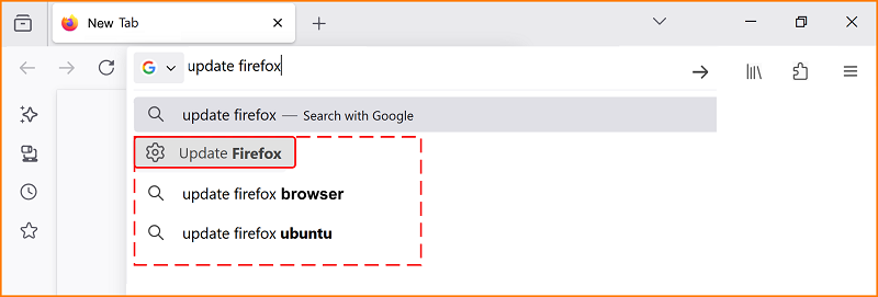 Update Firefox address bar en-us fx140