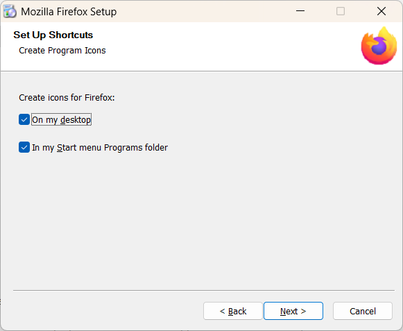 FirefoxSetup-Shortcuts