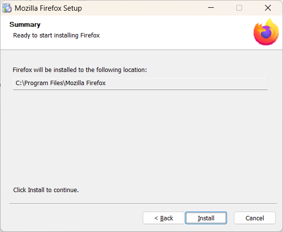 FirefoxSetup-Summary