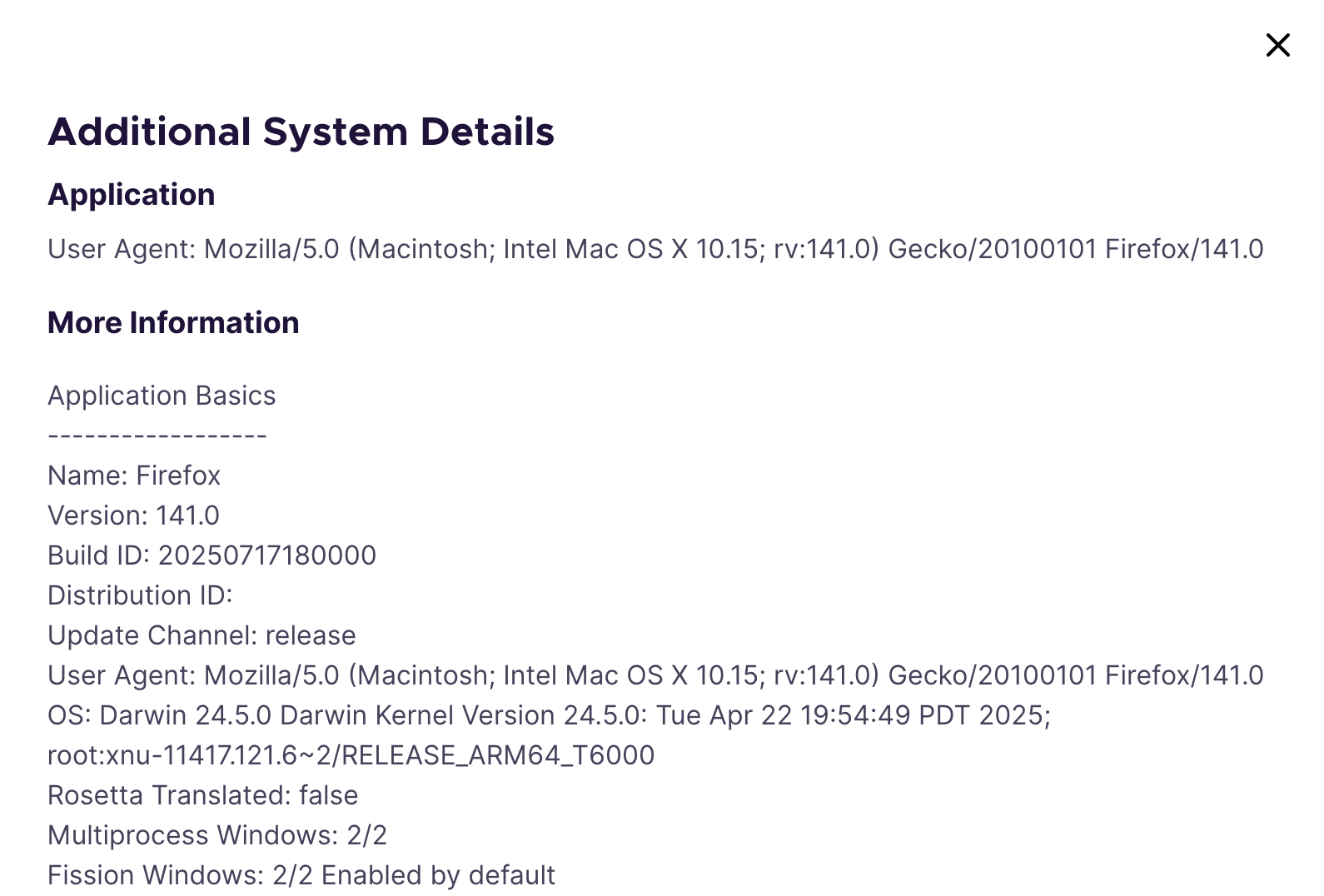 Question details