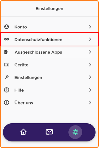 VPN Einstellungen Datenschutzfunktionen