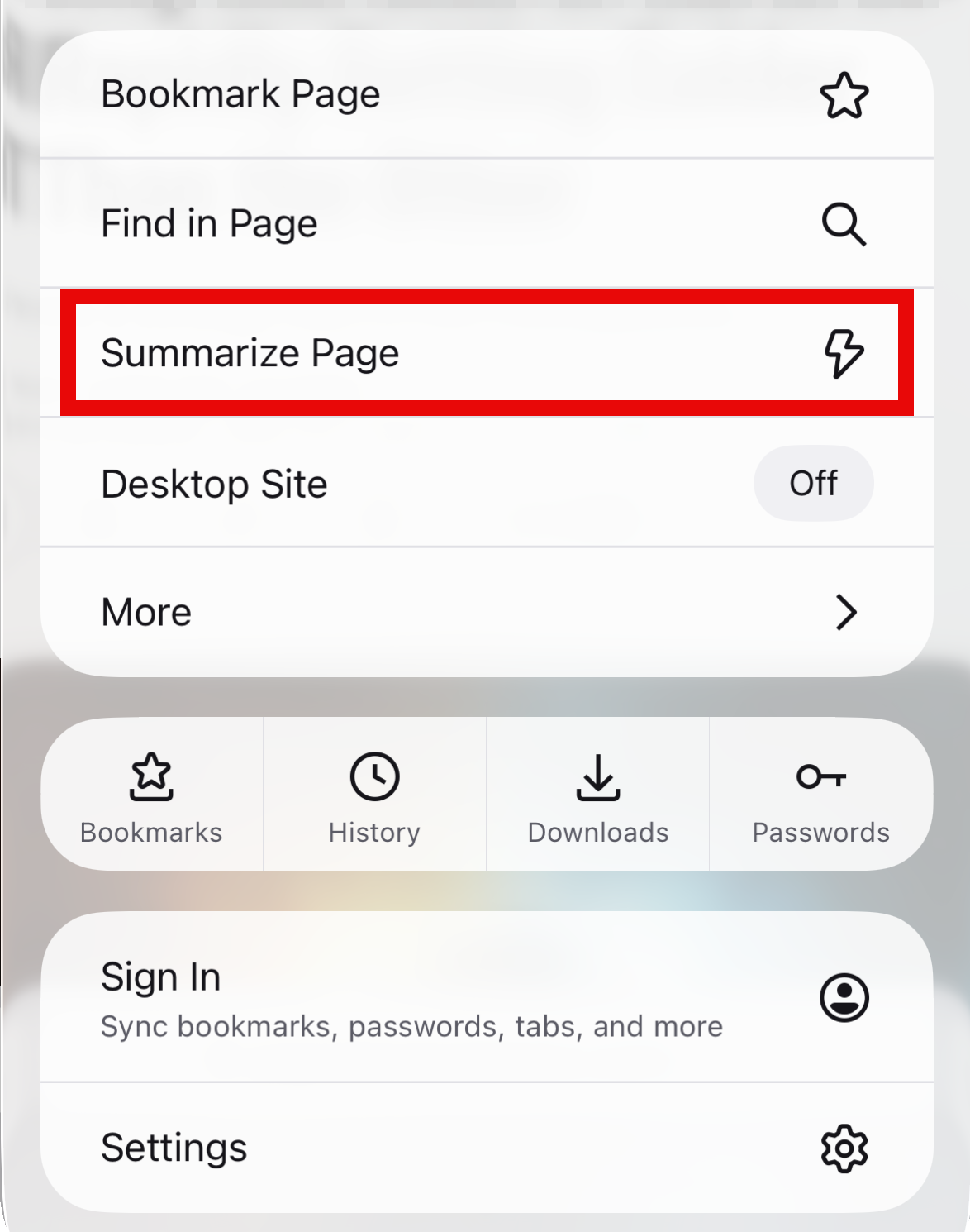 summarizepage