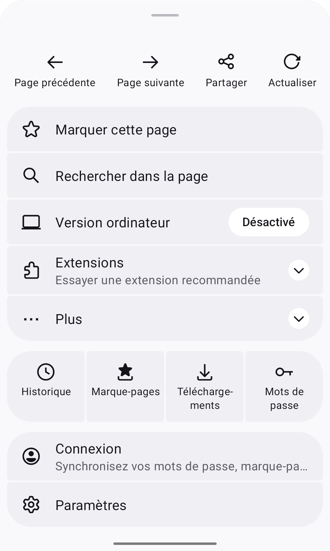 Découvrez le menu de Firefox pour Android | Assistance de Firefox pour